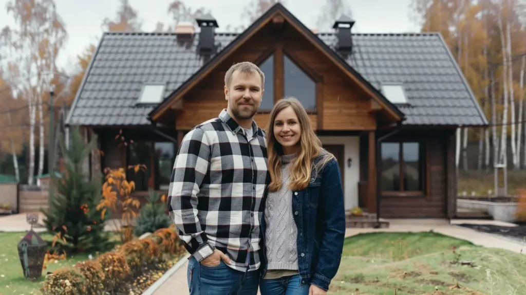 Pora stovis šalia namo, kurį įsigijo su būsto paskola be pradinio įnašo